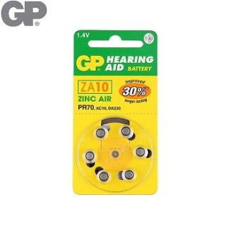 {光華成功NO.1}GP 助 聽 器 用電池ZA10 (6入)(BAT-GPB-ZA10-D6)喔!看呢來