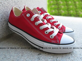 鞋殿【170421、M9696C】CONVERSE 基本款 帆布鞋 低筒 紅色