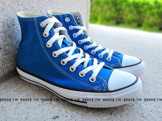 《限量５折》鞋殿【XXXU170012】CONVERSE 基本款 ALLSTAR帆布鞋 鋼印 高筒 亮藍