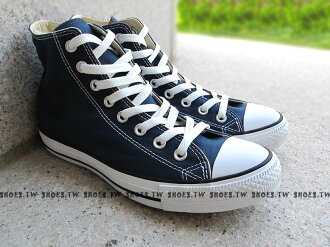 《限量５折》Shoestw【170406、M9622C】CONVERSE 帆布鞋 ALLSTAR 基本款 高筒帆布 海軍藍色