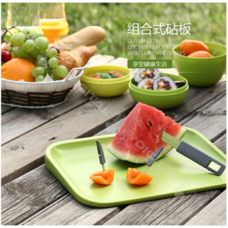 台灣Artiart正品 刀叉組合多功能切菜板 便攜抗菌砧板 輔食小案板~涉谷數位~ ~斯瑪鋒數位~