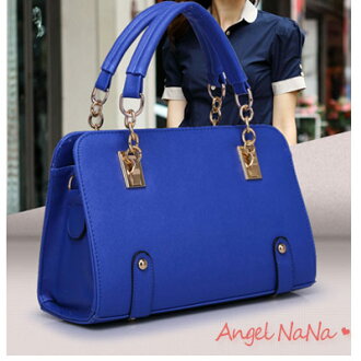AngelNaNa【B081】2014歐美OL風 時尚鍊條 手提 單肩 斜背 女包包