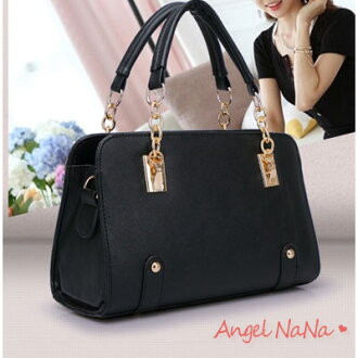 AngelNaNa【B081】2014歐美OL風 時尚鍊條 手提 單肩 斜背 女包包