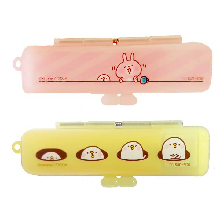【多點創意日本】日本P助與兔兔印章盒，共黃、粉紅兩色