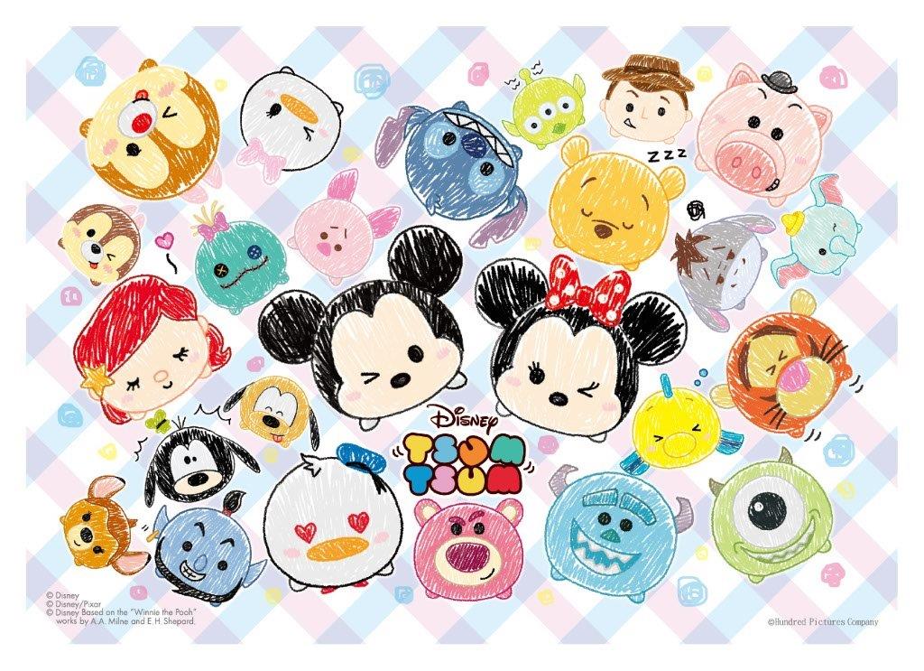 disney tsum tsum啾爱涂鸦拼图108片