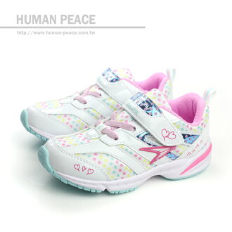 瞬足 SYUNSOKU 魔鬼氈 童鞋 戶外休閒鞋 白 中童 no371