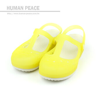 Crocs 涼鞋 黃 女款 no230