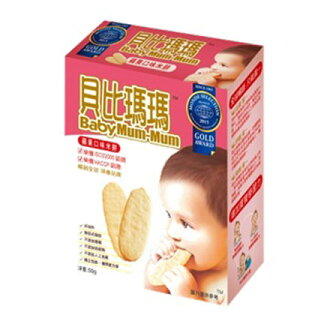 【悅兒樂婦幼用品舘】貝比瑪瑪 蘋果口味米餅 (2枚*12袋)