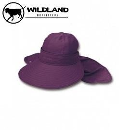 [ WILDLAND 荒野 ] 中性 抗UV可脫式遮陽帽 深紫 / W1006-79