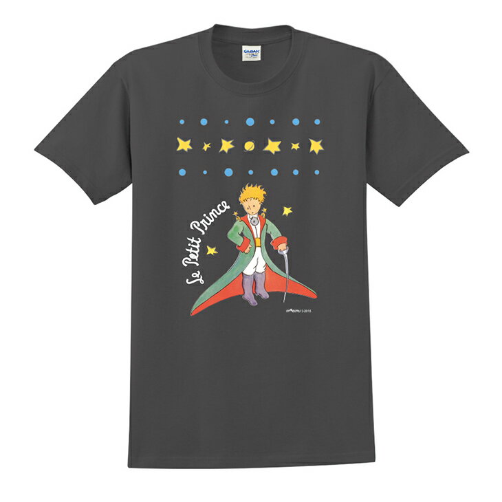 小王子經典版授權 - T-shirt 短袖-修身：【 星星王子 】 ( 白 / 粉紅 / 水藍/ 麻灰 / 果綠 / 黃 /藏青 / 黑 / 寶石藍 )