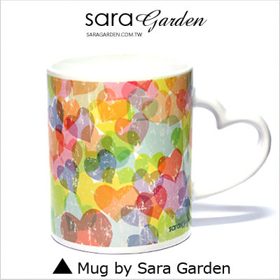 客製 愛心 彩繪 馬克杯 Mug 韓風 馬卡龍 刷色 愛心 咖啡杯 陶瓷杯 杯子 Sara Garden手作【M0320029】