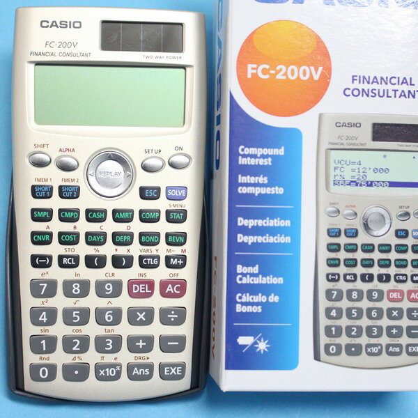 CASIO卡西歐 FC-200V 財稅型專用計算機 財務計算機/一台入{促1900}~公司貨 附保證書