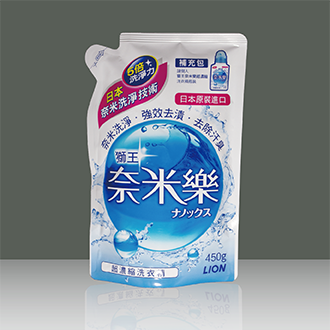 《日本製》衣料用超濃縮液体洗剤　NANOX　奈米樂　つめかえ　450g