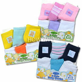 寶寶襪 寬鬆口襪/新生兒棉襪(0-12M) 6雙入 SS1146