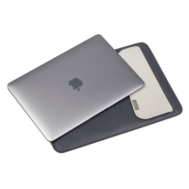 【moshi】Muse MacBook 12吋 鈦黑 輕薄防傾倒皮革內袋  