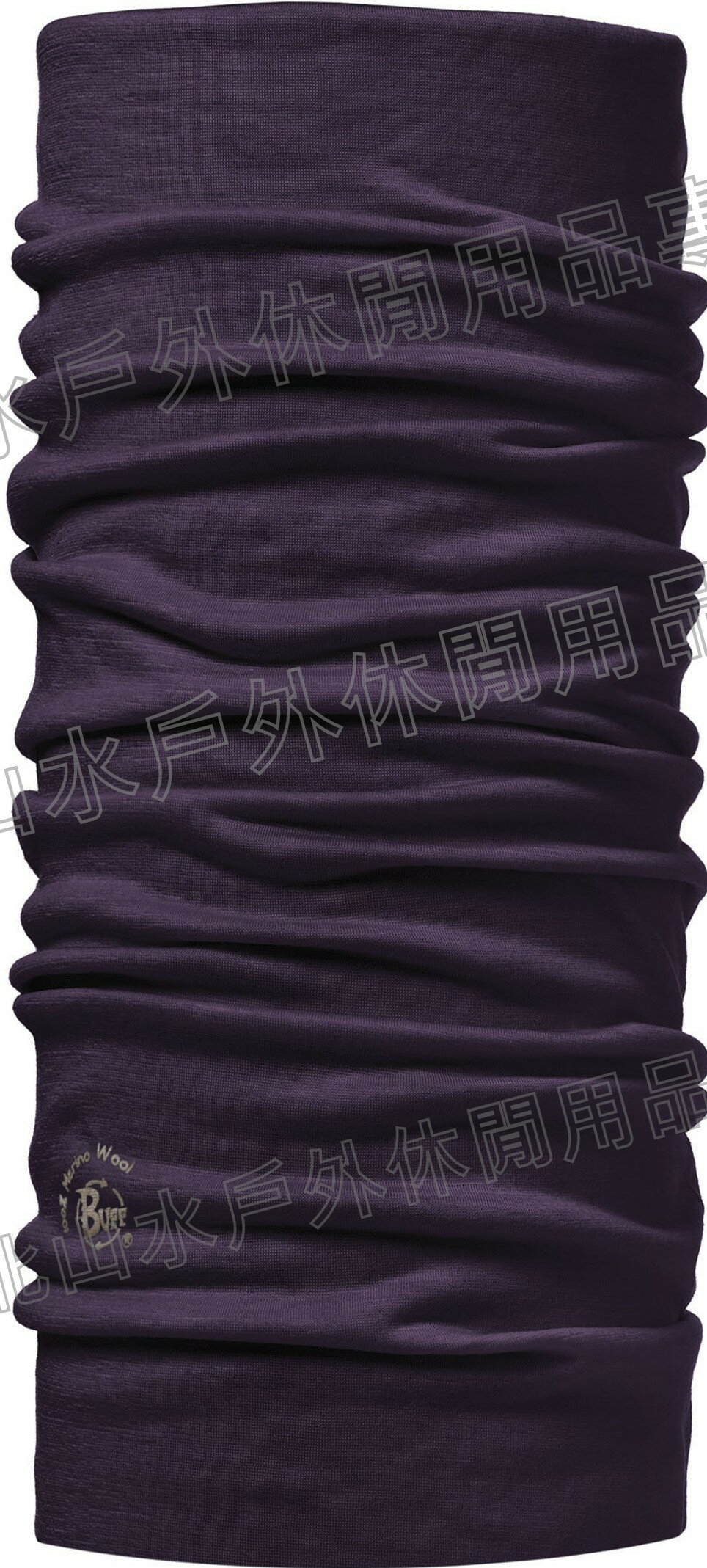 [ Buff ] 羊毛頭巾/健行/滑雪/出國/旅遊 素色美麗諾羊毛 WOOL BUFF 100638 紫色葡萄