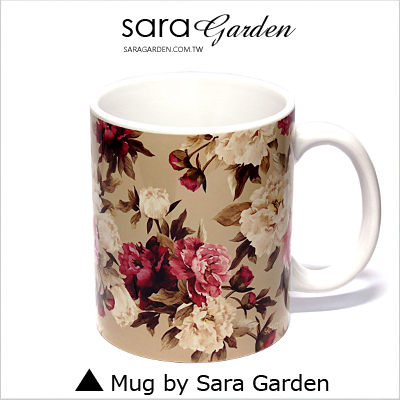 (24H) 客製 質感 彩繪 馬克杯 Mug 低調 碎花 玫瑰花 咖啡杯 陶瓷杯 杯子 Sara Garden 品牌手作【M0320001】