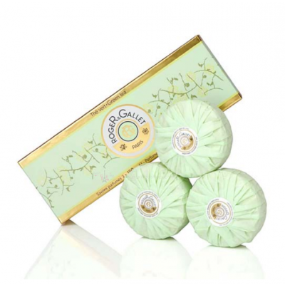 Roger & Gallet 綠茶香氛香水皂禮盒 3x100g【巴黎好購】