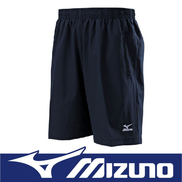 MIZUNO 美津濃 平織運動短褲 抗紫外線 UPF50 32TB555214 深丈青 (男)