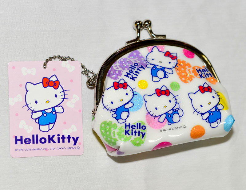 Hello Kitty 閃亮bling 珠扣 口金 零錢包 日本正版商品