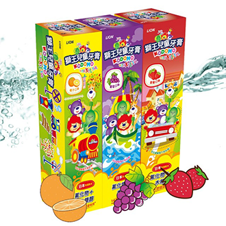 KODOMO Toothpaste for Kids3 Flavors Grape, Orange, Strawberry45g each