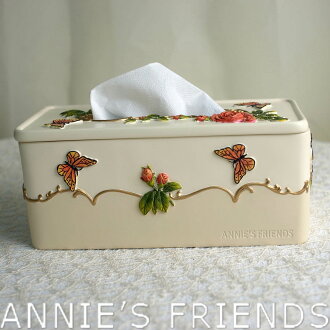 AnniesFriends 浪漫玫瑰系列 玫瑰面紙盒 典雅 優雅 家飾 經典玫瑰
