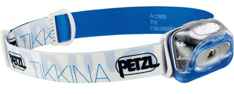 【鄉野情戶外專業】 Petzl |法國|TIKKINA頭燈-藍 路跑 登山 露營 80流明 _E91-HMA