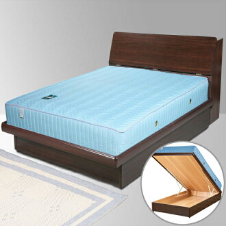 Yostyle 諾雅掀床組+獨立筒床墊-單人3.5尺(胡桃木紋)