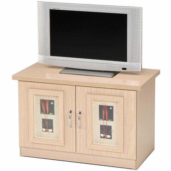 Yostyle 自然風味雙門電視櫃(白橡木紋) 展示櫃 視聽櫃 收納櫃
