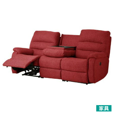 ◎布質3人用電動可躺式沙發 BELIEVER2 YL-RED (勿用點數)