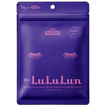 素晴館 日本lululun滋潤面膜 完美高保濕型(藍) (7枚/包)