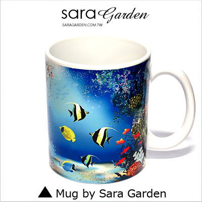 (24H) 客製 質感 彩繪 馬克杯 Mug 海底 世界 熱帶魚 咖啡杯 陶瓷杯 杯子 Sara Garden 品牌手作【M0320009】