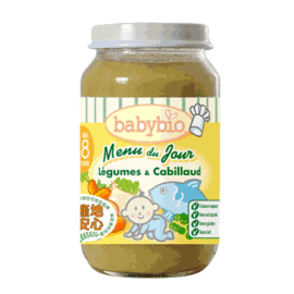 ★衛立兒生活館★法國Babybio寶寶鮮蔬泥系列-生機鮮蔬鱈魚泥200g