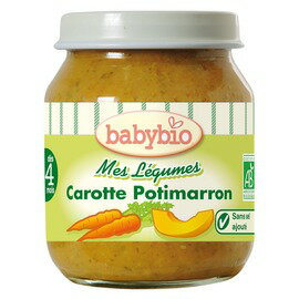 ★衛立兒生活館★法國Babybio寶寶蔬菜泥系列-南瓜紅蘿蔔蔬菜泥130g