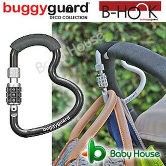 ★衛立兒生活館★Buggyguard安全密碼鎖掛勾/推車密碼鎖掛勾-黑色