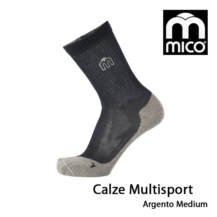 MICO Multisport Sock多功能運動襪1610/城市綠洲(義大利、萊卡、舒適柔軟、抗臭)