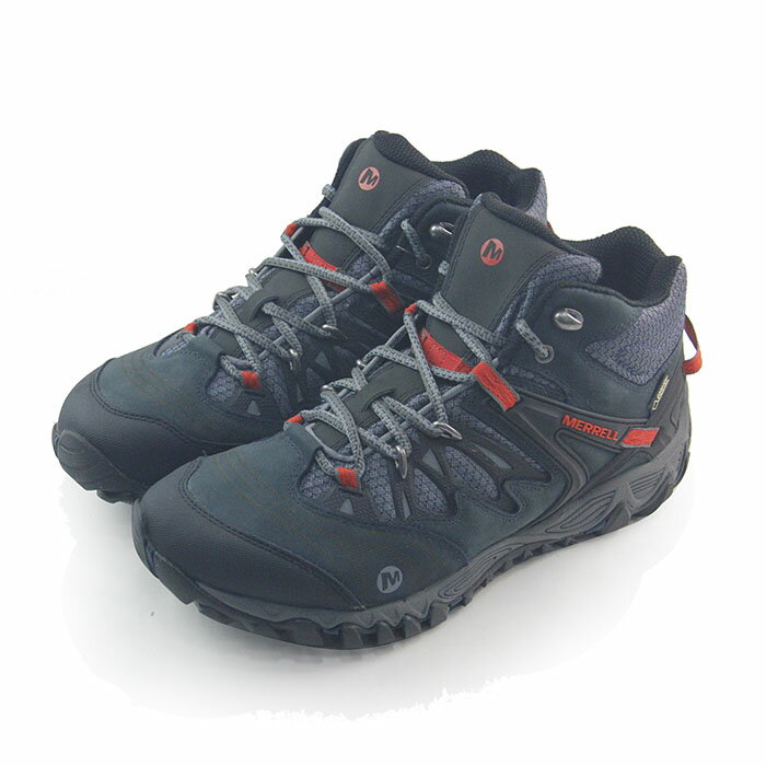 (男)MERRELL ALL OUT BLAZE MID GORE-TEX 戶外鞋 灰藍/紅-ML21251