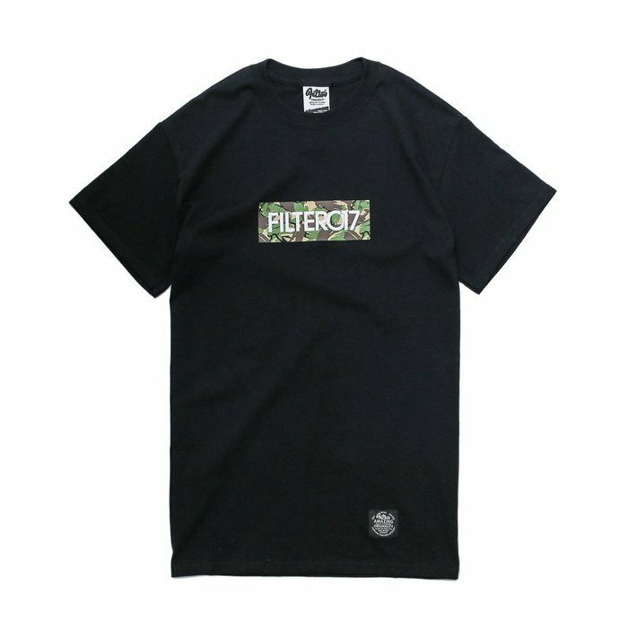 ►法西歐_桃園◄ Filter017 Camo Box Tee 迷彩 Logo 英文 字母 白 黑 共二色 短袖 黑色