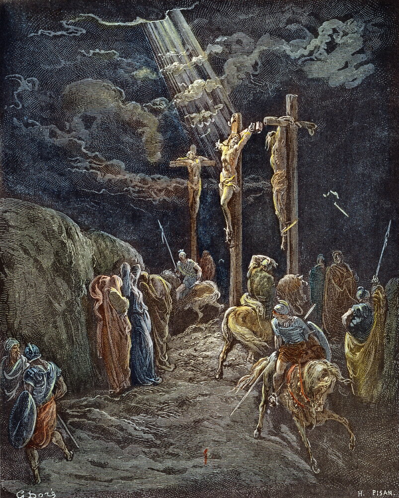 Posterazzi Dor Crucifixion Nthe Crucifixion Of Jesus And The Two