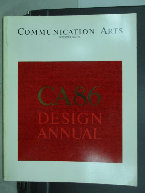 【書寶二手書T1／設計_QXY】Communication arts_1986/11_Ca86 Design