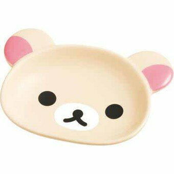 【真愛日本】15061600033 頭型陶器皿S-奶熊 SAN-X 懶熊 奶妹 奶熊 拉拉熊 餐具 碟子 正品 限量 預購