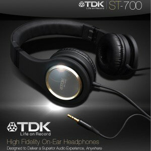 日本 TDK ST700 (ST-700) 折疊頭戴耳罩式耳機 ,公司貨