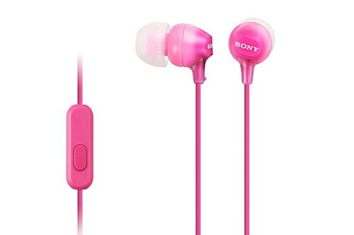 SONY MDR-EX15AP (粉紅色) SmartPhone 智慧型手機專用, (附收納袋) 入耳式耳機附通話麥克風