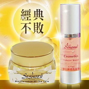 《好評推荐!》【SISNIER】Q10緊緻煥顏霜+【SONOMA】超V緊緻活氧凝露