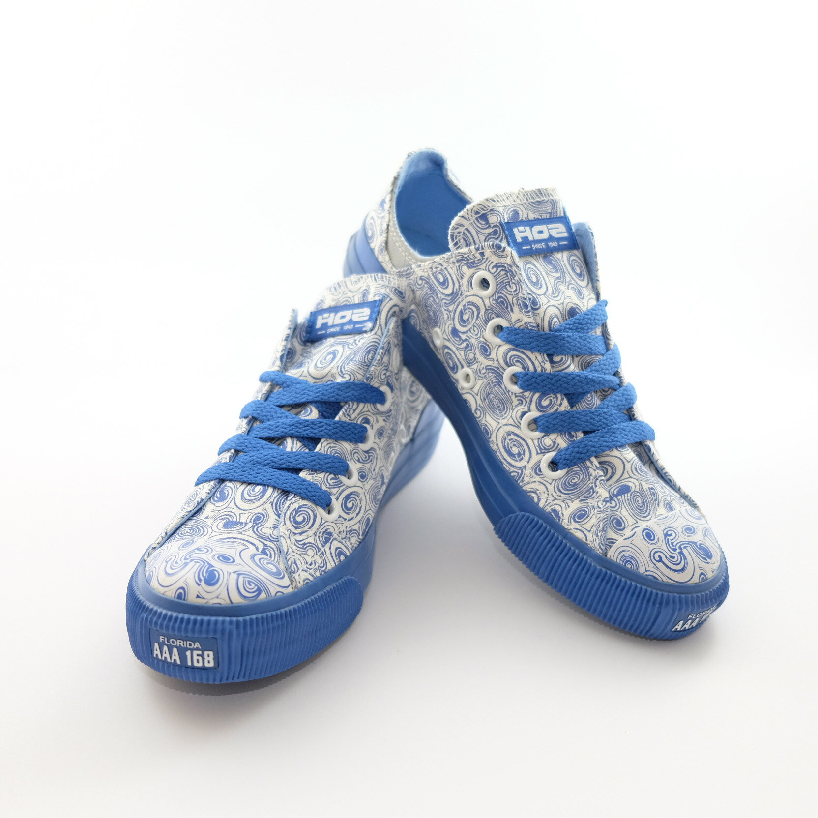 HOZ 螺旋狀設計款帆布鞋-藍色35號