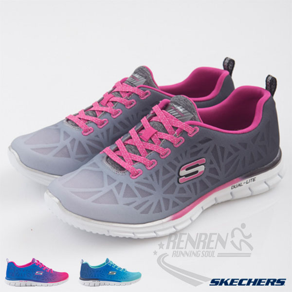 SKECHERS 女運動鞋 Glider (粉*灰) 懶人鞋 時尚經典鞋款 透氣柔軟