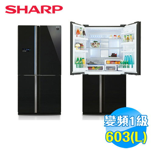 SHARP 603公升 四門對開冰箱 SJ-FS79V-BK