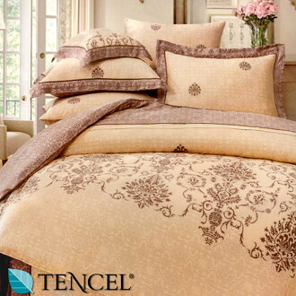 【名流寢飾家居館】凱莉絲.100%天絲.超柔觸感.標準雙人床罩組全套