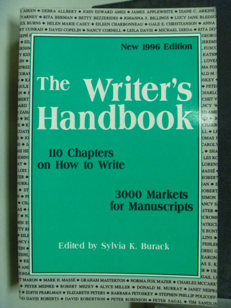 【書寶二手書T5／文學_PHT】The Writers Handbook_Sylvia K. Burack