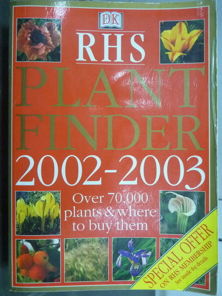 【書寶二手書T9／動植物_IHT】RHS Plant Finder 2002-2003_Over 70,000 plan